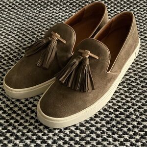 Frye Slip on suede shoes, barely used